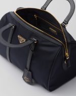 Prada Re-Edition 1978 Medium Re-Nylon and Saffiano Leather Top-Handle Bag - Image 3